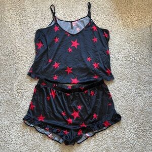 Torrid Black and Red Star Pajama Set